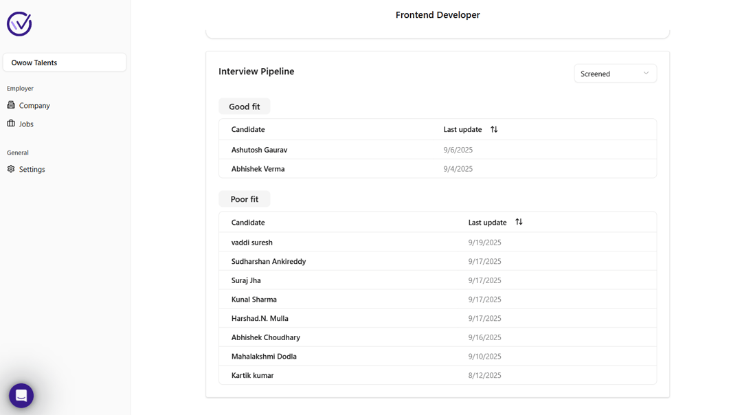 Personalized Job Matching